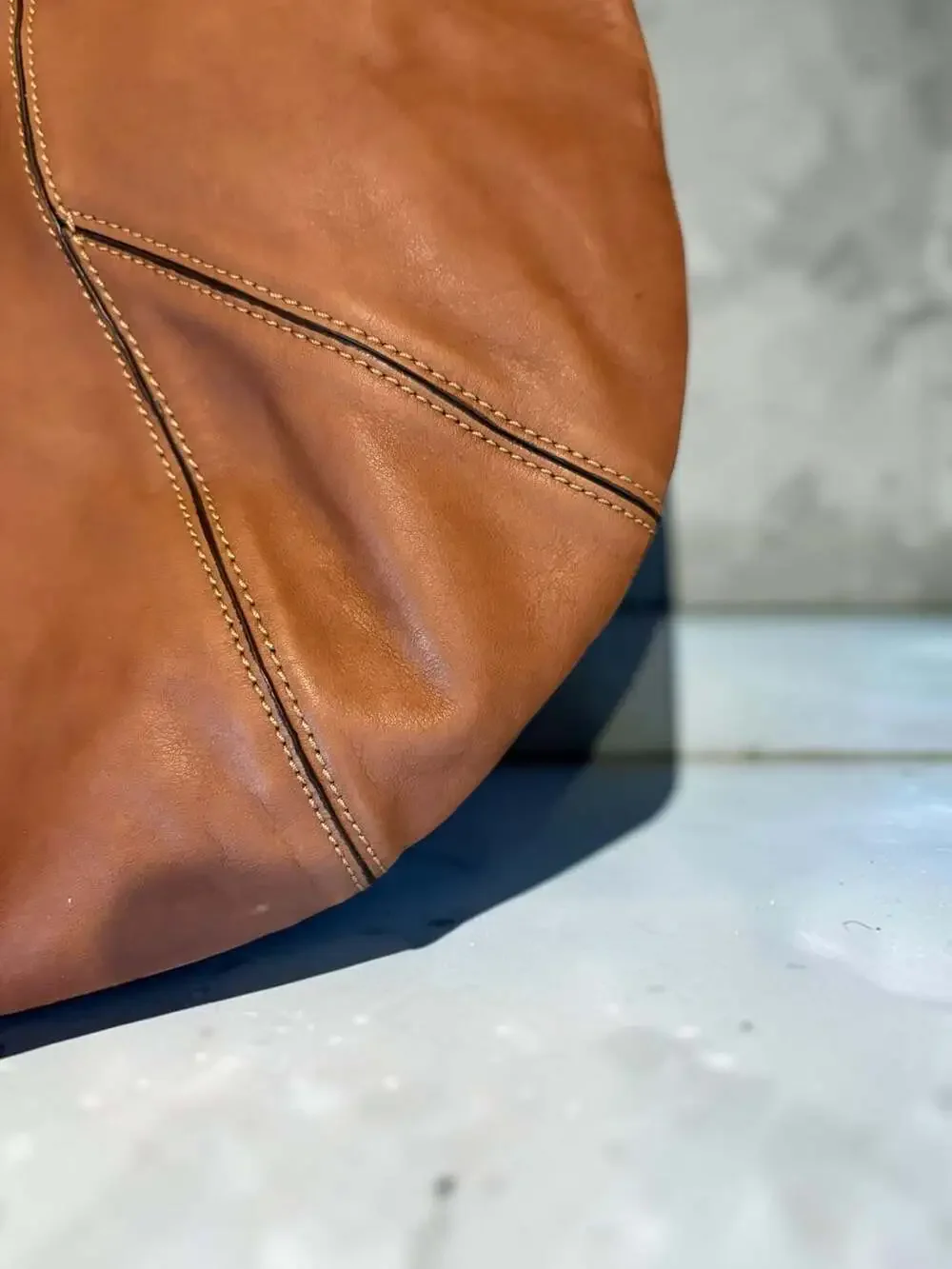 The Limited Brown Leather Shoulder Bag Hobo Purse